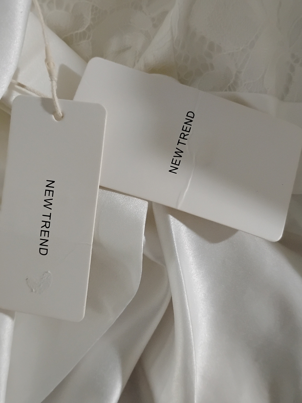 Women’s Satin Robe in Ivory White